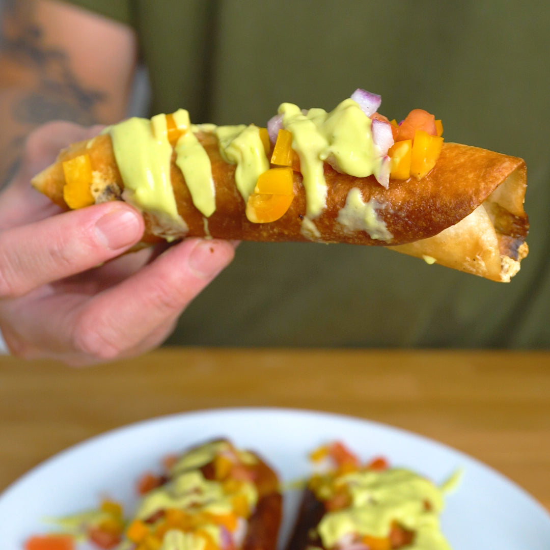 Potato and Chickpea Flautas