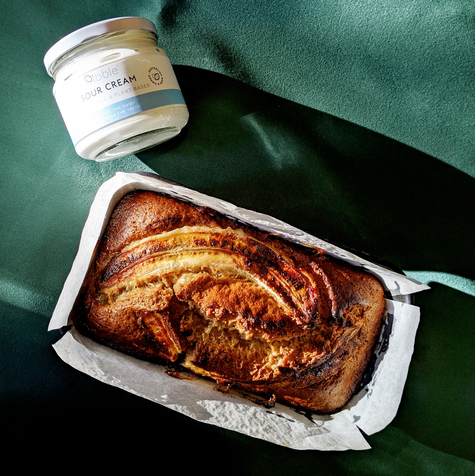 Sour Cream Vegan Banana Bread