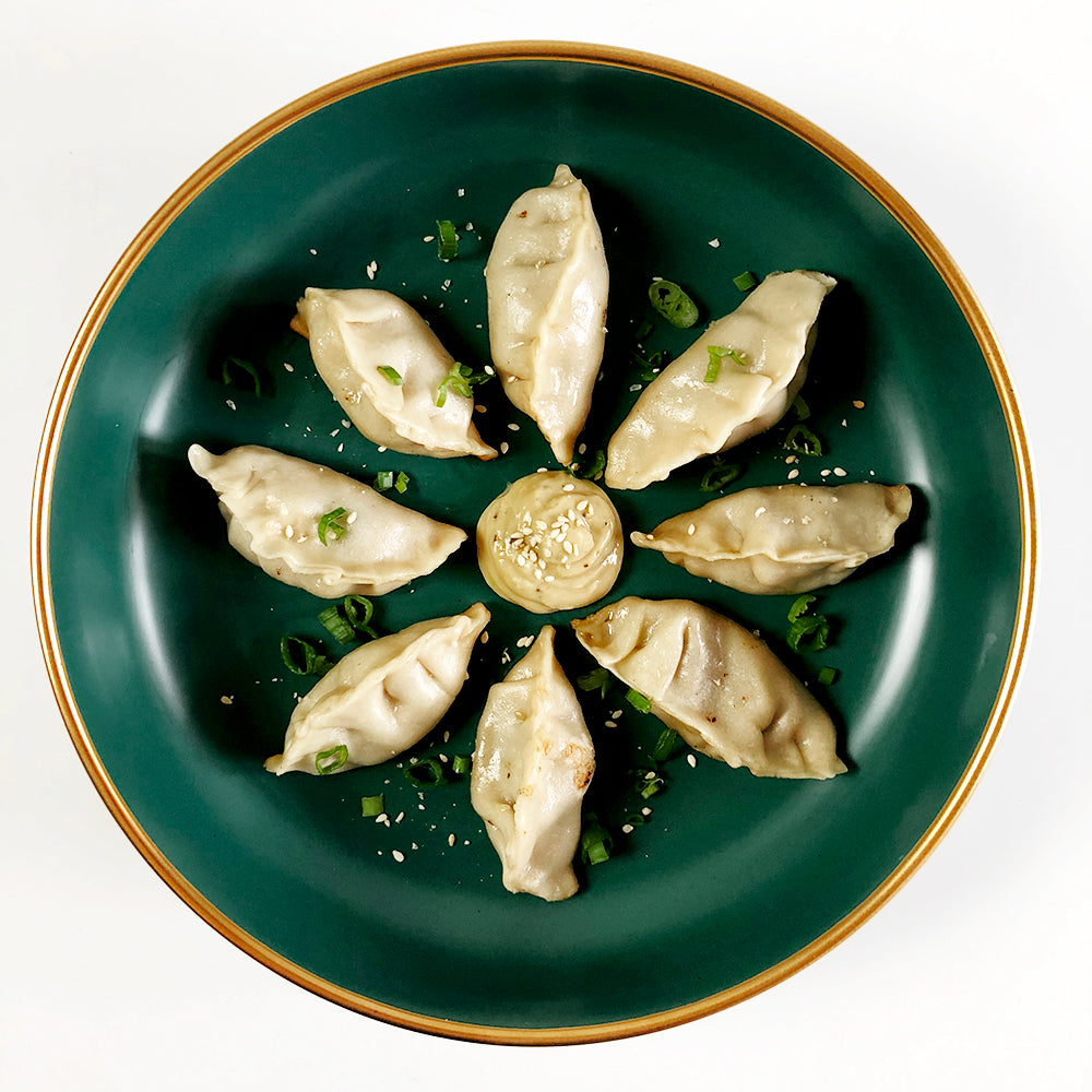 Shiitake Mushroom Gyozas with Dibble Wasabi Mayo