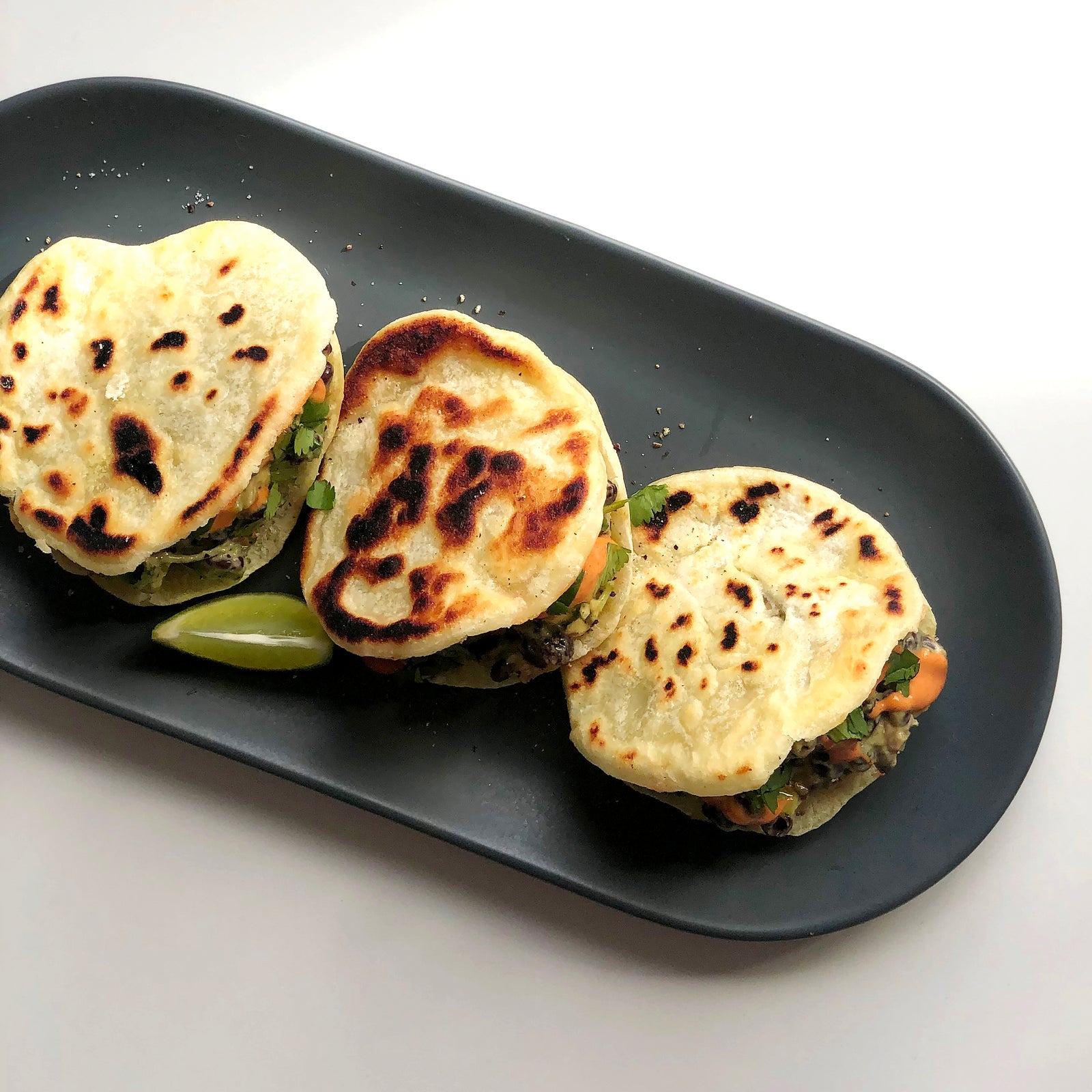 BLACK BEAN AREPAS