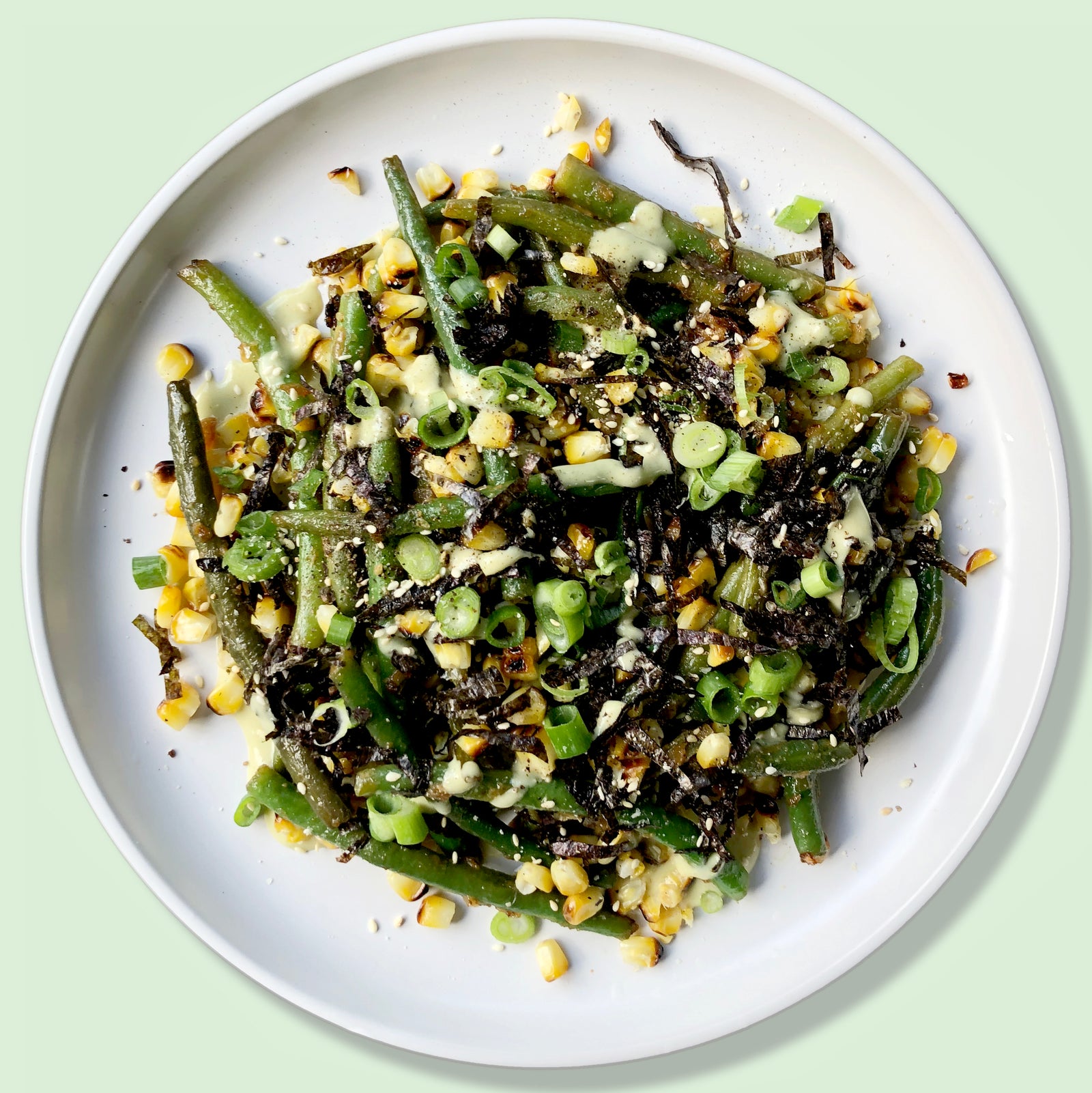 Miso-Glazed Green Beans with Dibble Wasabi Mayo