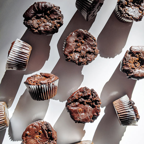 Double Chocolate Sour Cream Muffins - Dibble Foods