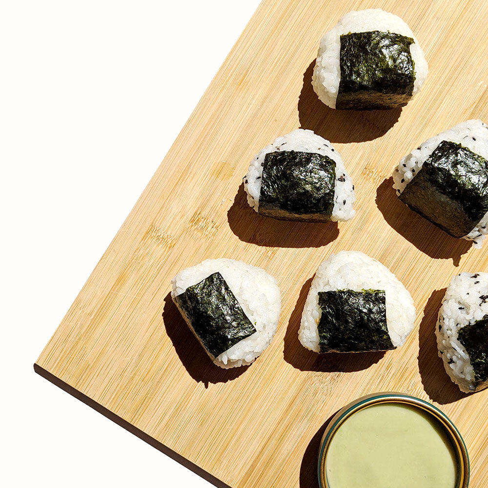 Vegan Onigiri with Dibble Wasabi Mayo