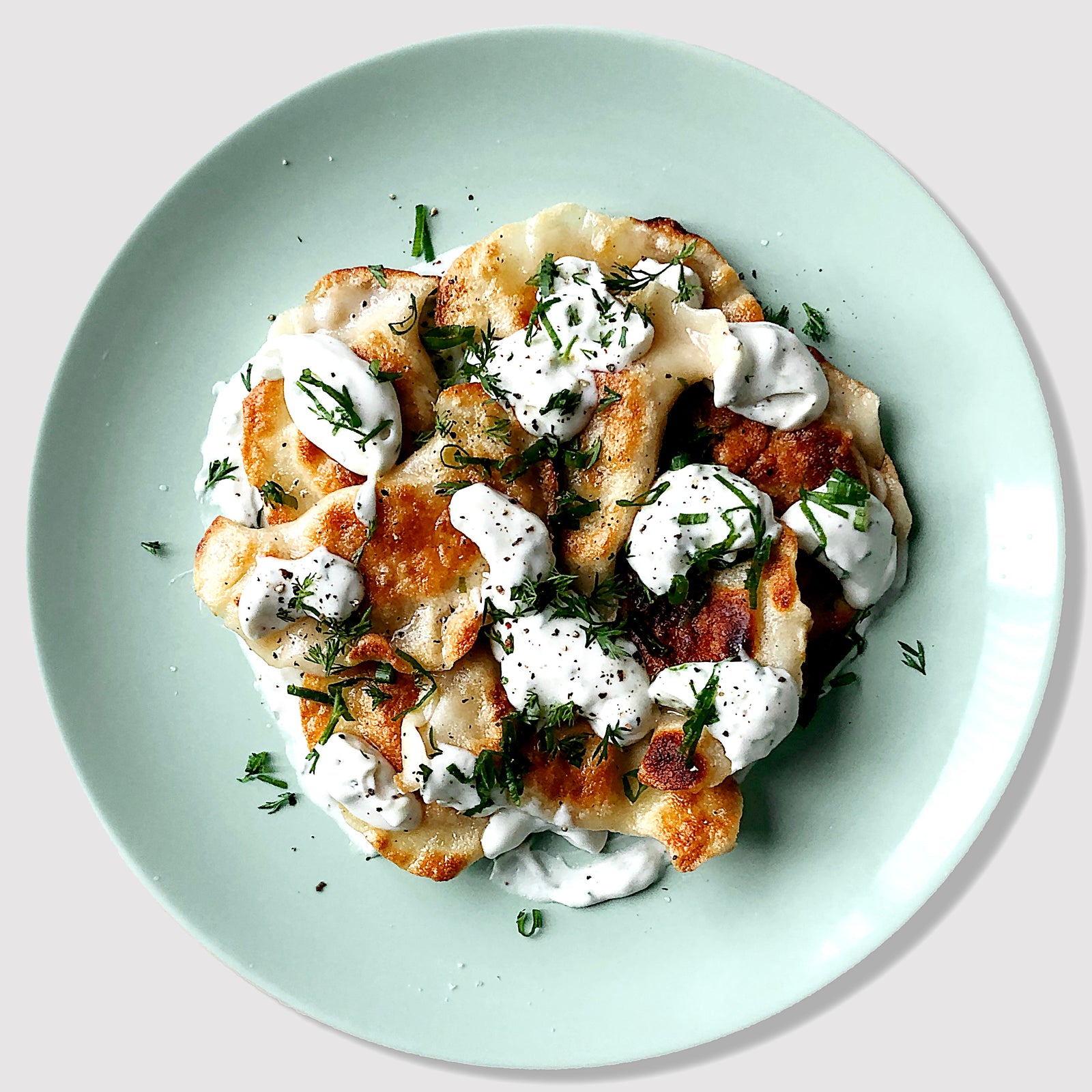 Homemade Potato and Onion Pierogi