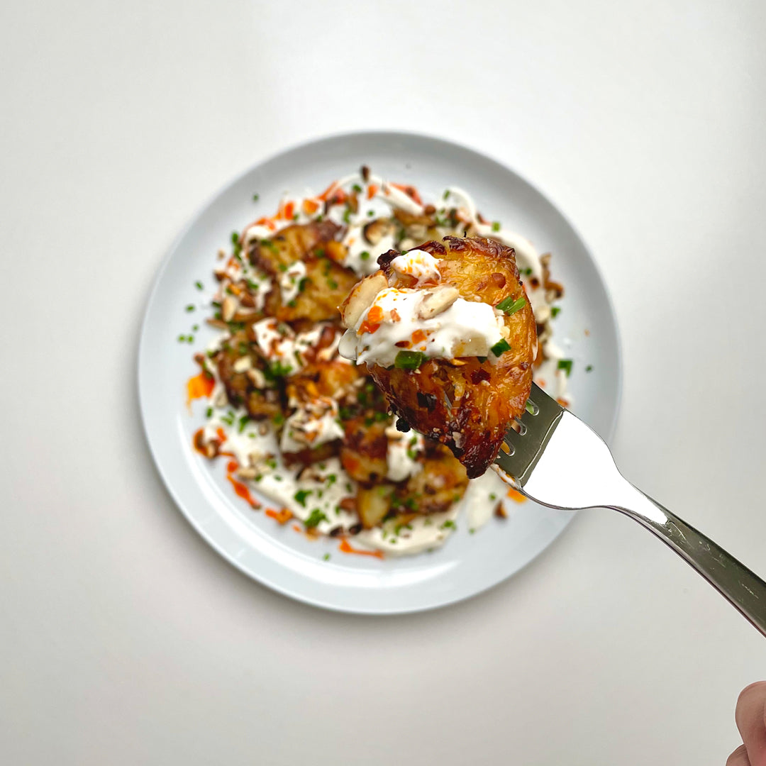 Spicy Smashed Potatoes